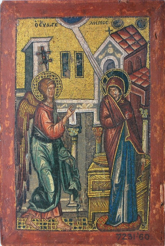 12-Мозаичная икона 1300-1325 года, Музей Виктории и Альберта, Великобритания